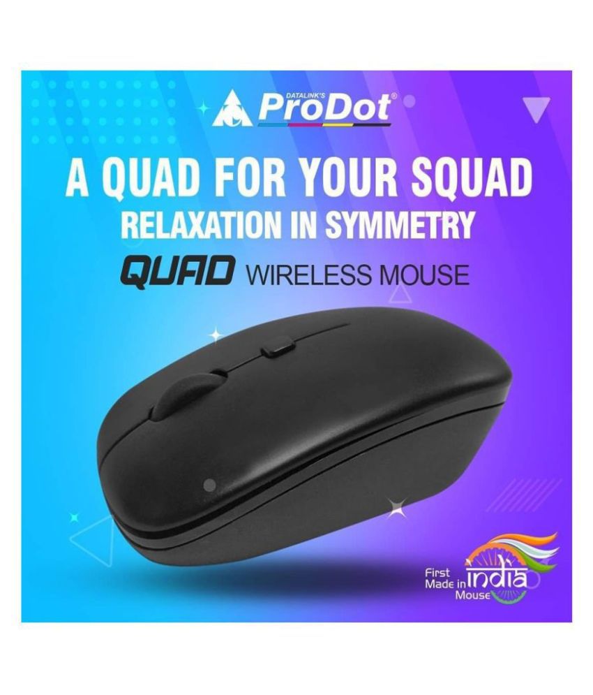 ProDot QUAD Black Wireless Mouse