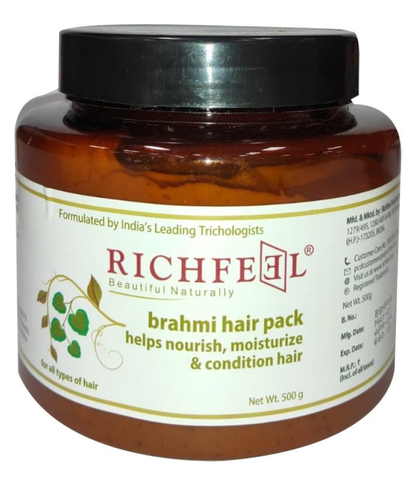Buy Richfeel Brahmi Intensive Repair Hair Pack 500 G Online at Best Price  in India - Snapdeal