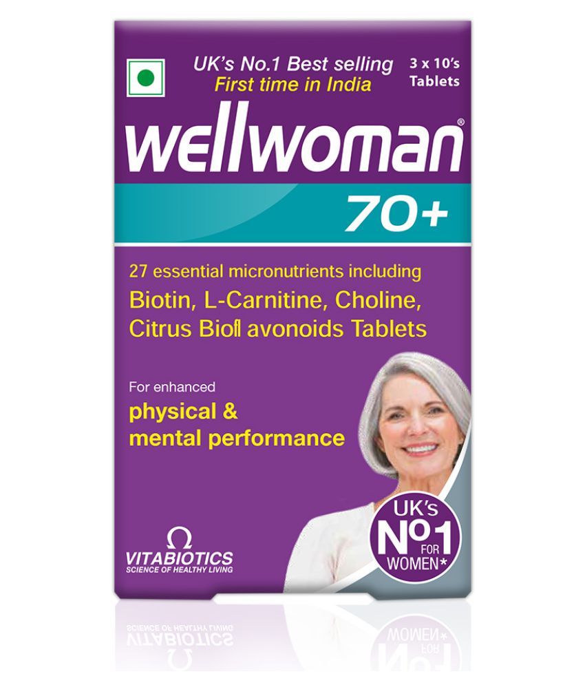     			Wellwoman 70+ health supplements 30 no.s Multivitamins Tablets