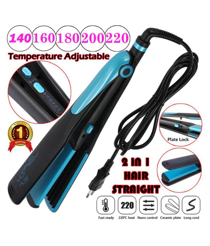 NEW Flat Iron EU Plug 110V-240V Portable Dual-use Hair Straightener Multi  Casual Fashion Comb: Buy Online at Low Price in India - Snapdeal