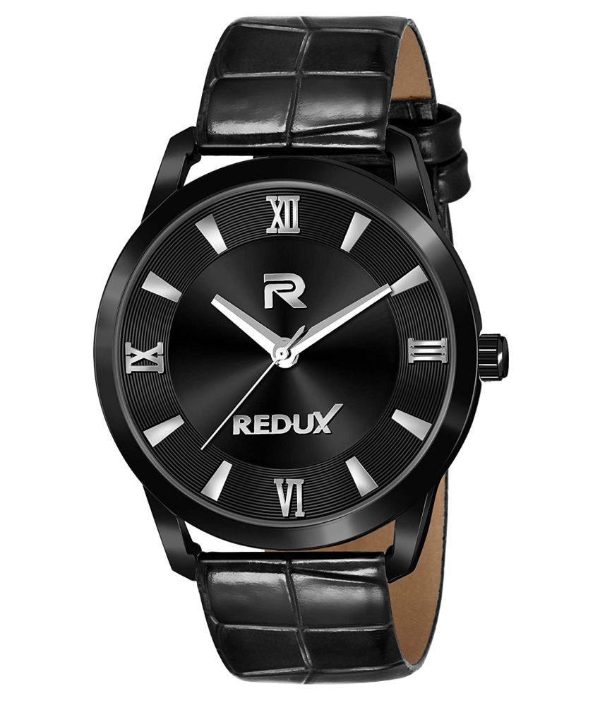     			Redux RWS0353S Black Dial Leather Analog Men's Watch