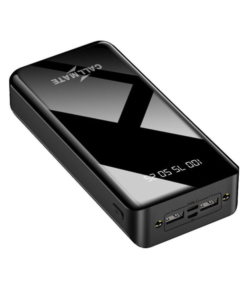 Callmate T90 Dual USB 30000 -mAh Li-Polymer Power Bank Black