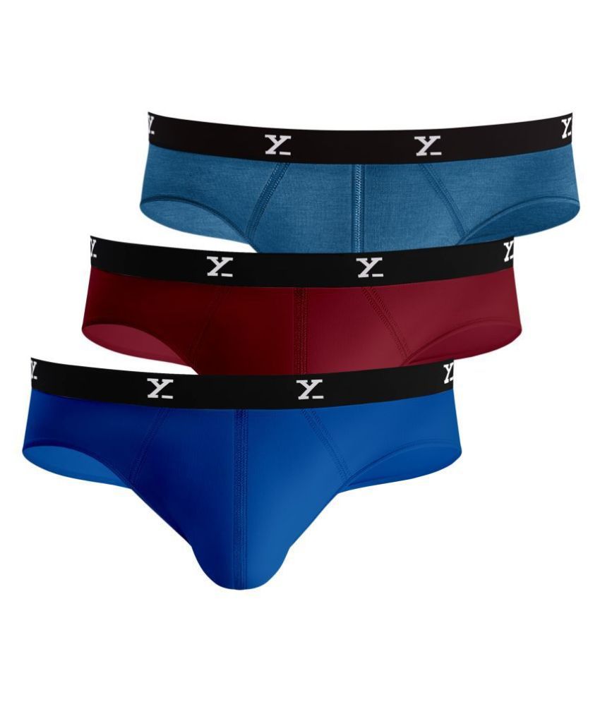     			XYXX Pack of 3 Modal Men's Briefs ( Multi )