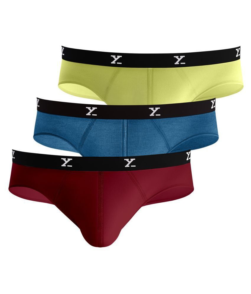     			XYXX Pack of 3 Modal Men's Briefs ( Multi )