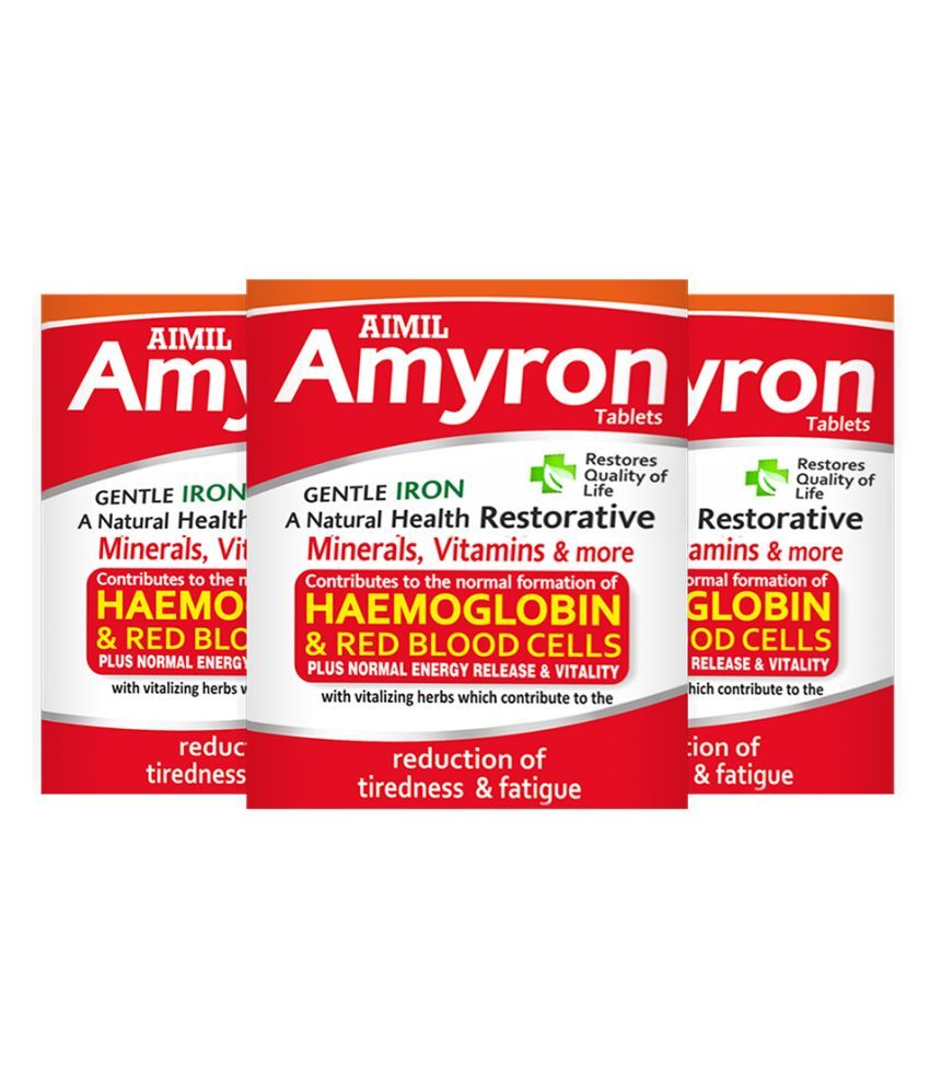 Aimil Amyron to Improve Haemoglobin Level Tablet 30 no.s Pack of 3 Buy