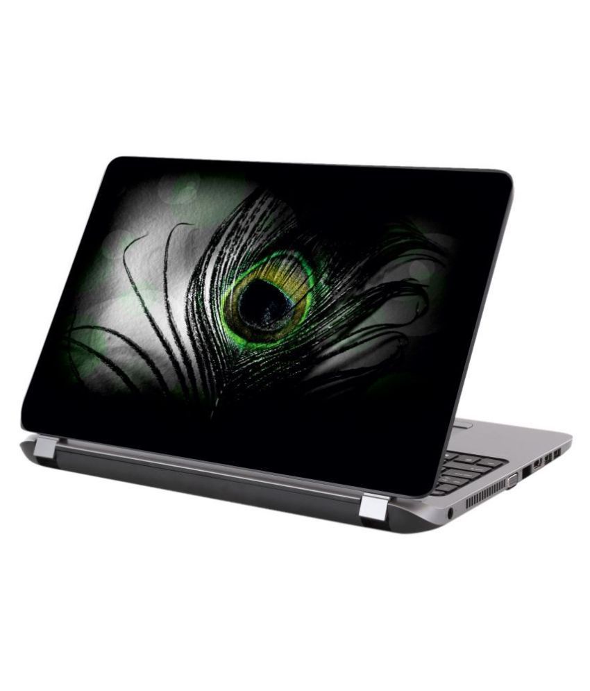     			Laptop skin peacock feather  Premium vinyl HD printed Easy to Install Laptop Skin/Sticker/Vinyl/Cover for all size laptops upto 15.6 inch