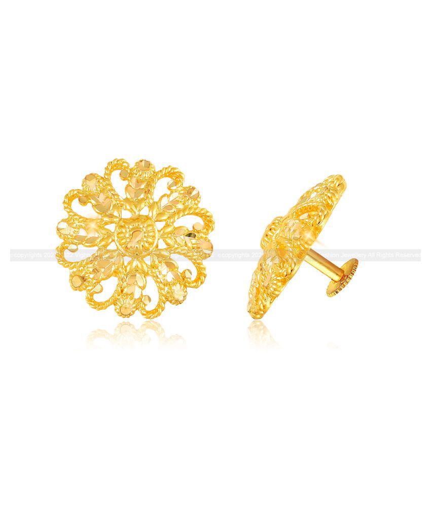     			VighnahartaTwinkling Elegant Earrings Princess Unique Gold Plated Stud for Women and Girls [VFJ1347ERG ]