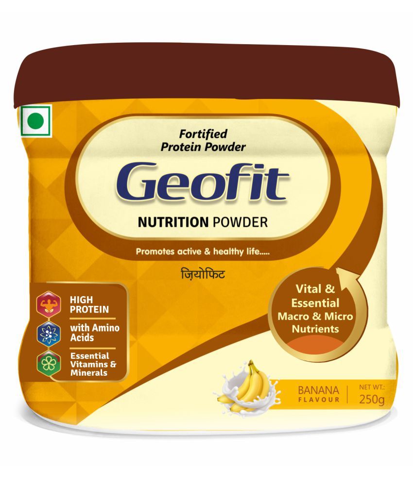 GEOFIT Protein Powder Banana Flavor 250 gm Buy GEOFIT Protein Powder Banana Flavor 250 gm at