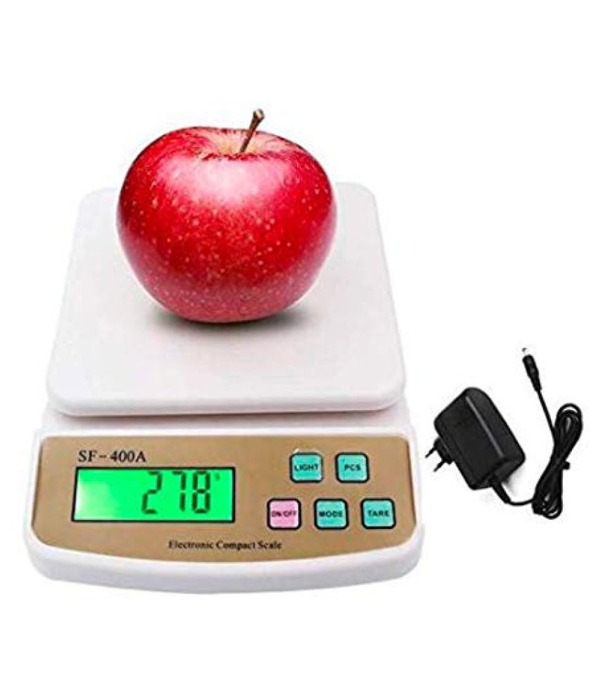     			Lenon Digital Kitchen Weighing Machine Multipurpose Electronic Weight Scale with Backlit LCD Display for Measuring Food, Cake, Vegetable, Fruit (SF- 400- A)
