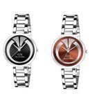 David Miller Stainless Steel Round Womens Watch