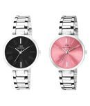 David Miller Stainless Steel Round Womens Watch