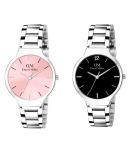 David Miller Stainless Steel Round Womens Watch