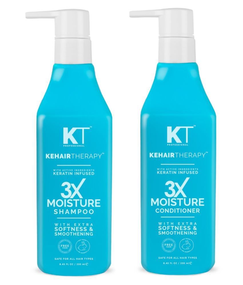 Kehairtherapy KT 3X Moisture Shampoo + Conditioner 500 mL Pack of 2