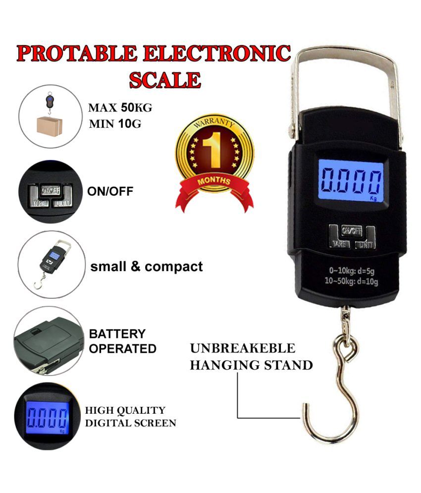 Electronic Digital Multi Purpose Hanging Weighing Scale up to 50Kg A08