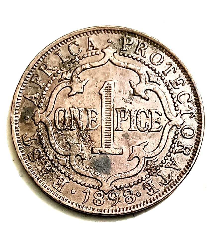     			EX RARE EAST AFRICA 1 PICE VICTORIA YEAR 1898 IN EXCELLENT CONDITION,,HIGHLY COLLECTIBLE ITEM FOR RARE ITEM COLLECTORS