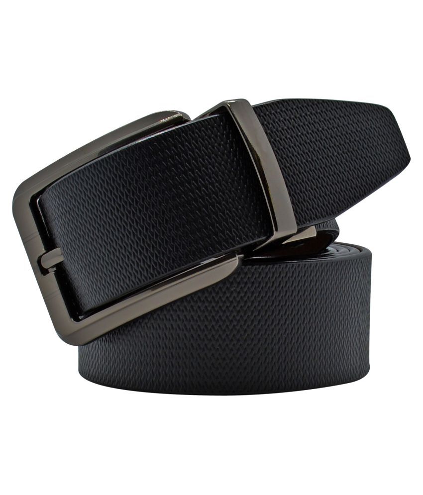     			Loopa Black Leather Formal Belt