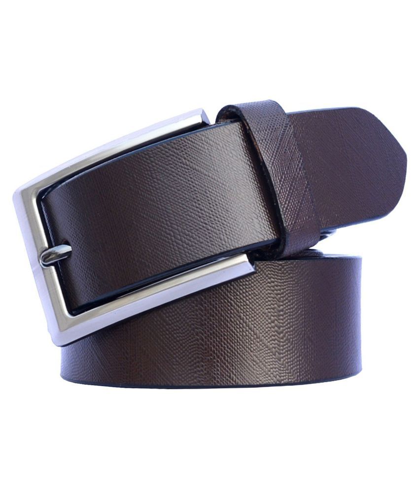     			Loopa Brown Leather Formal Belt