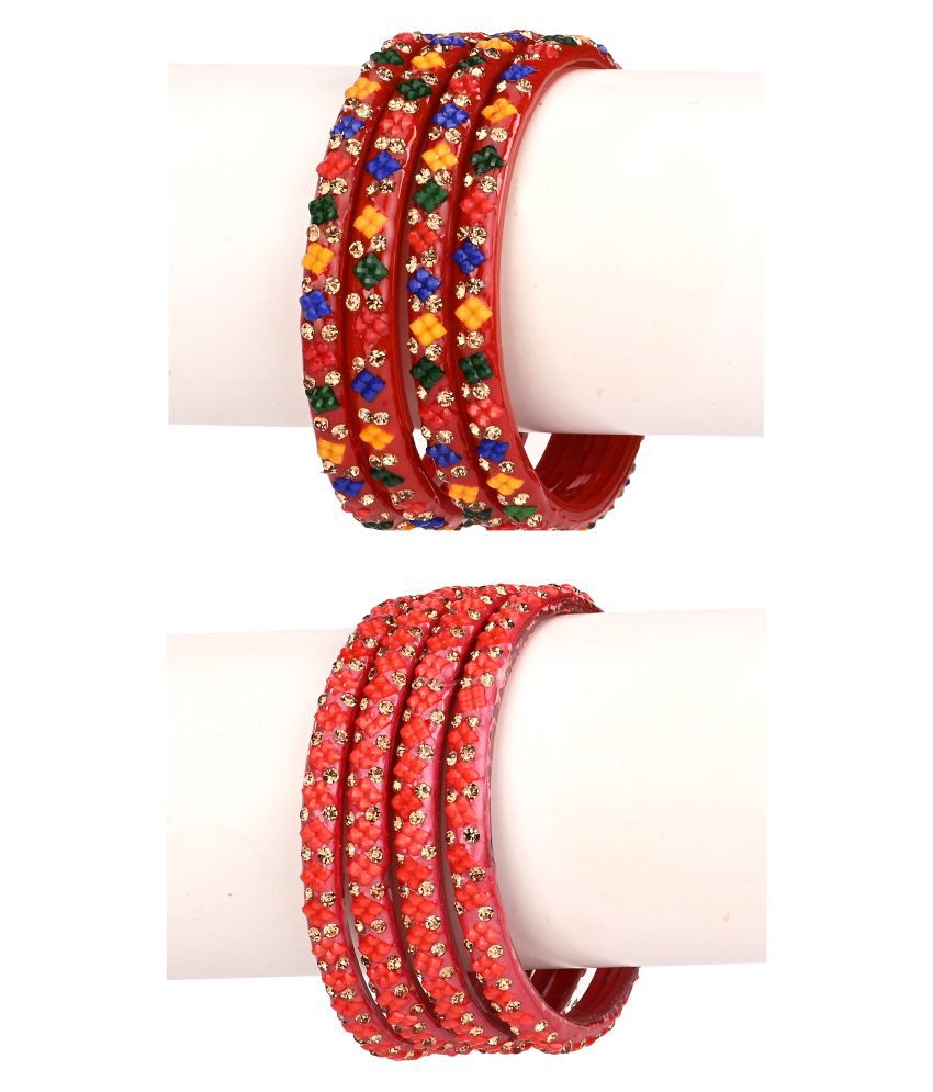     			Somil Designer And Attractive Wedding Fancy Glass Bangle Set For Party, Marriage, Function And Daily Use