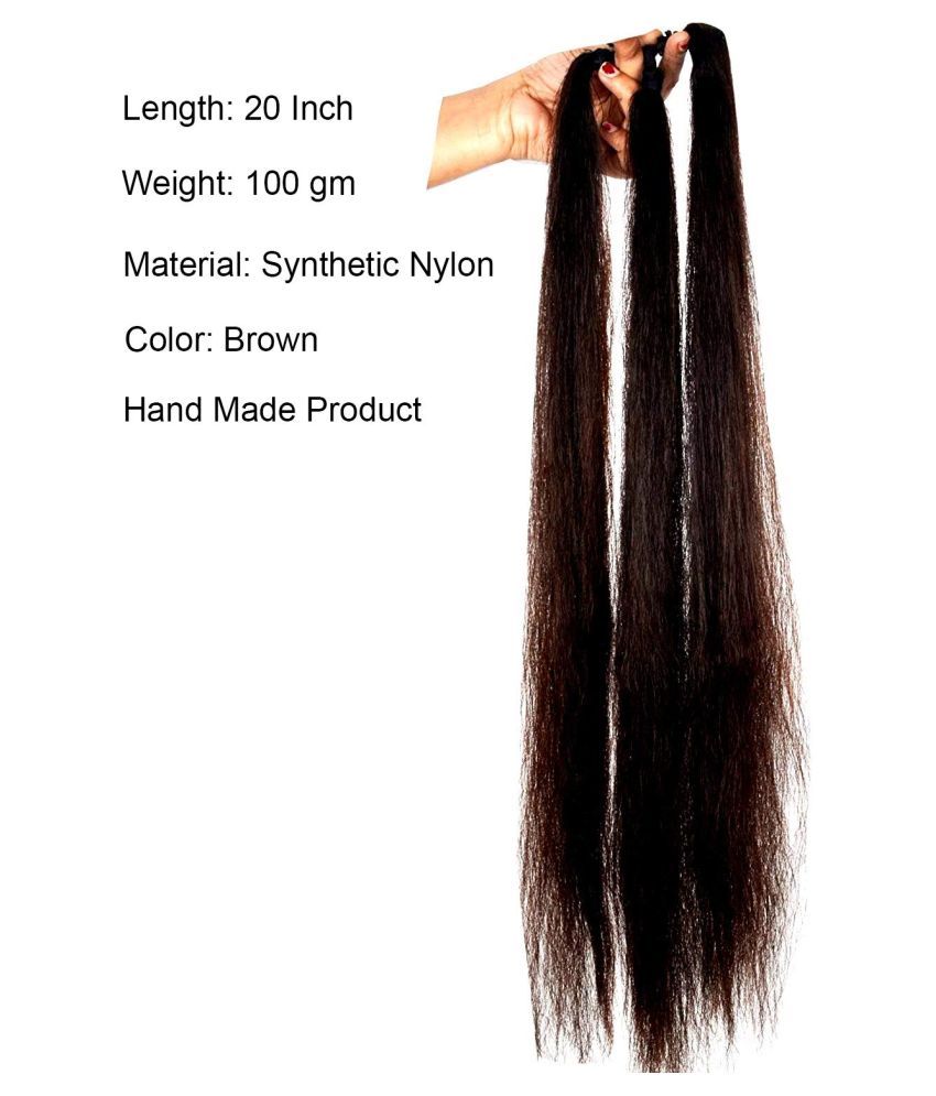ASG Straight Cold Fusion Hair Extension Brown 30 Inch Parandi Choti