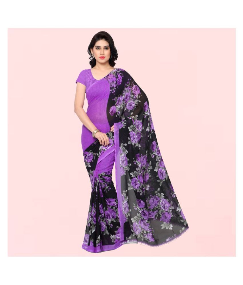     			ANAND SAREES - Multicolor Georgette Saree With Blouse Piece (Pack of 1)