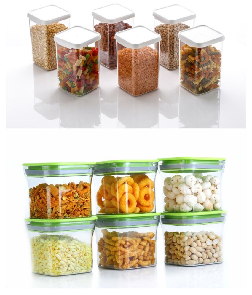     			Analog Kitchenware Dal, Pasta, Grocery Plastic Food Container Set of 12 1100 mL