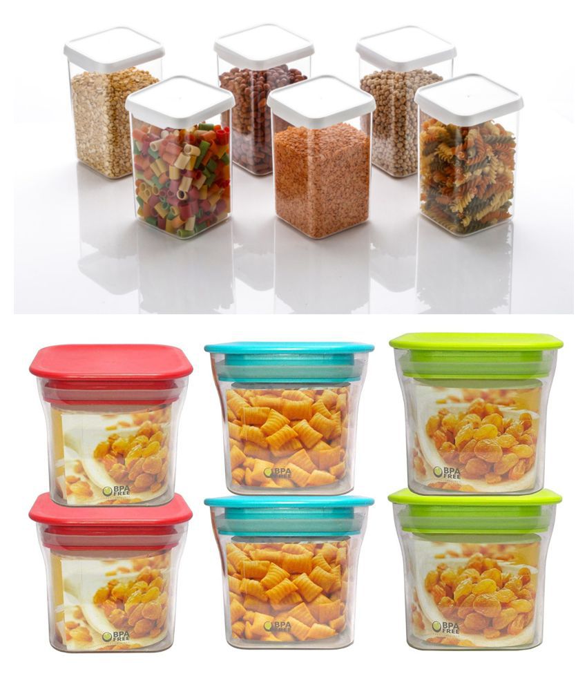     			Analog Kitchenware Dal, Pasta, Grocery Plastic Food Container Set of 12 1100 mL