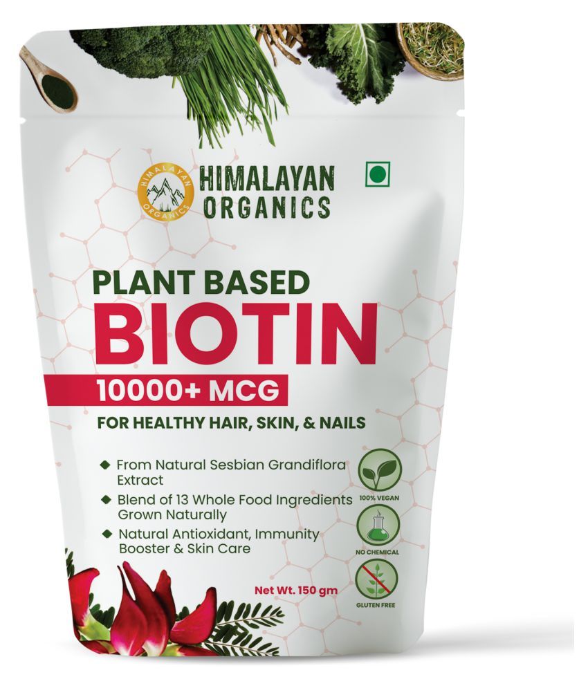 Himalayan Organics Plant Based Biotin 150 gm Multivitamins Powder: Buy ...