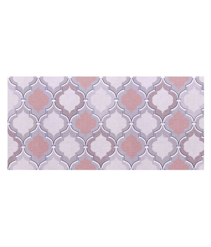     			WallDesign Clover Pattern - 8 cm W x 488 cm L Abstract Sticker ( 488 x 8 cms )