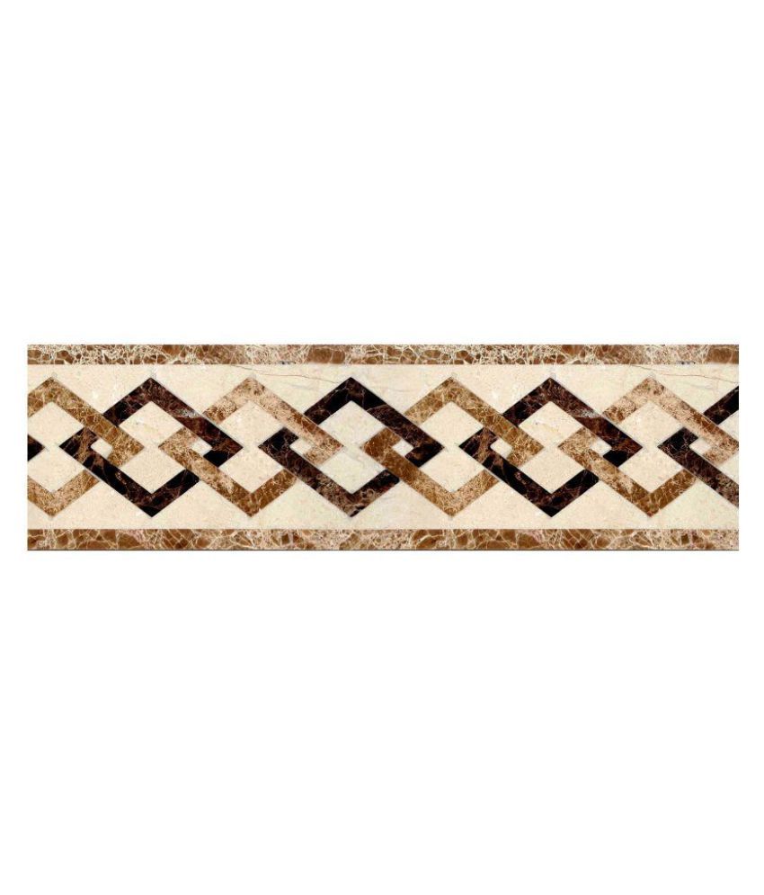     			WallDesign Tile Art Marble Stone Inlay - 8 cm W x 610 cm L Nature Sticker ( 610 x 8 cms )