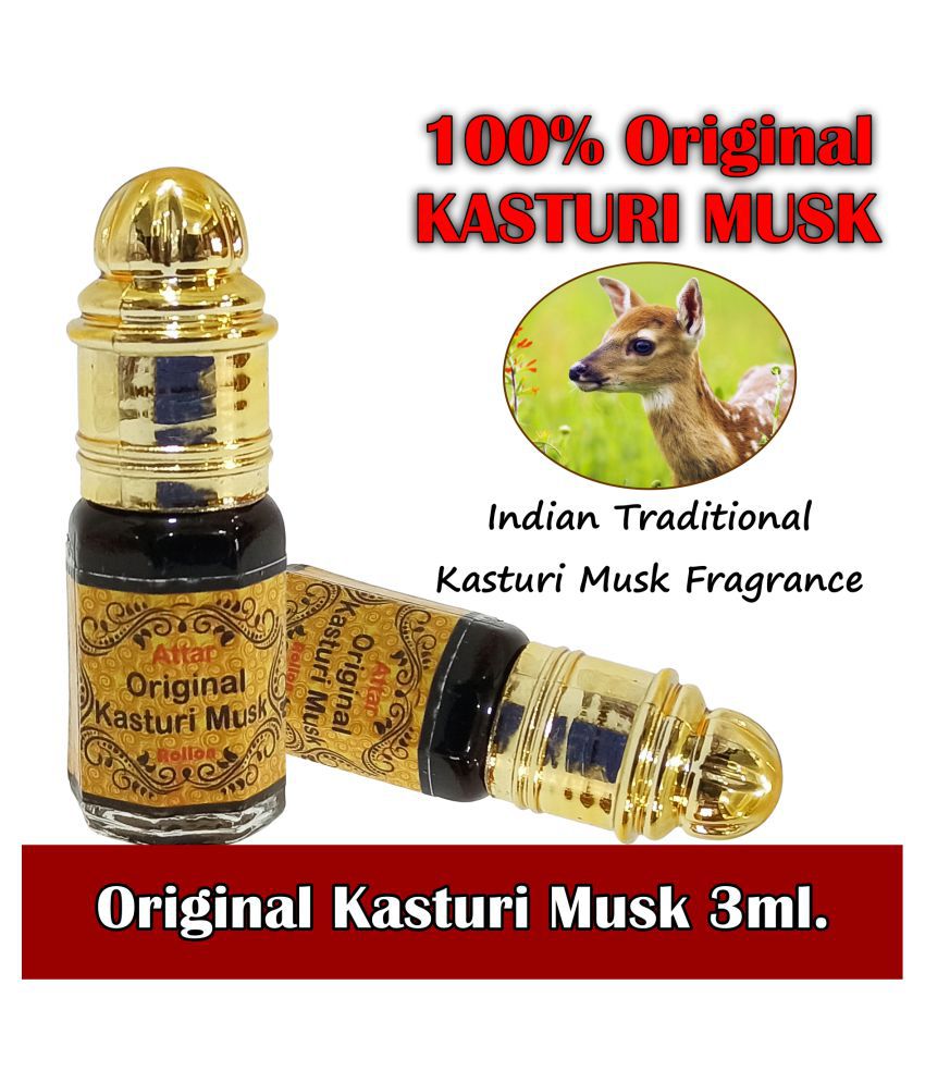     			INDRA SUGANDH Attar Pure Kasturi 3ml. Rollon Rich & Divine Fragrance