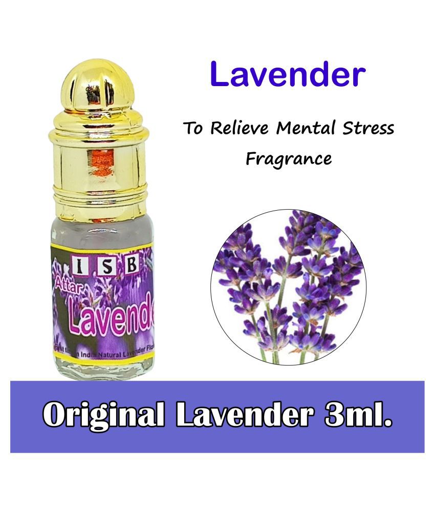     			INDRA SUGANDH BHANDAR ATTAR NEW LAVENDER MUSK ATTAR 3ML ~ Real and Pure Lavender Oil for Men|Women|Religious Use ~ Long lasting Fragrance
