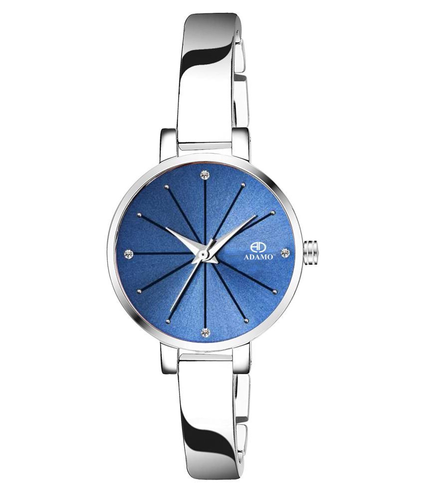     			ADAMO Stainless Steel Round Womens Watch