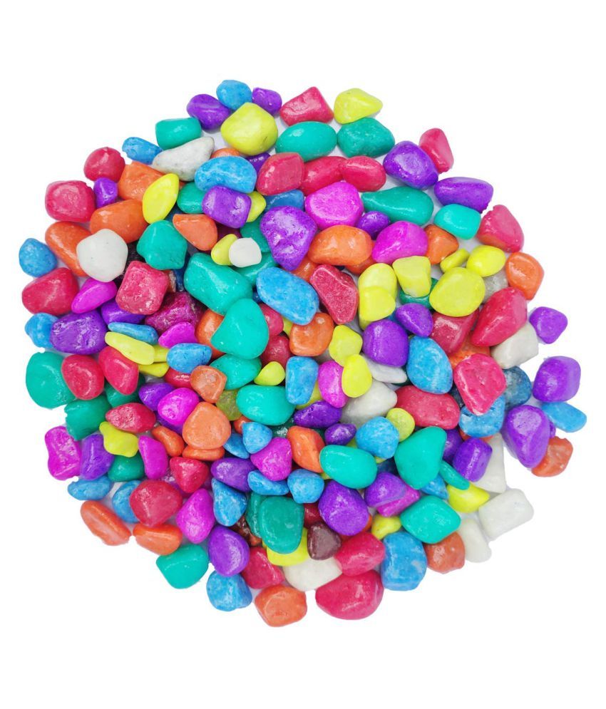     			Somil Multicolor Pabbles/Stone For Garden, Plants, Aquarium & Home Decor Wt. 950g