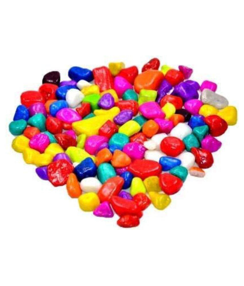     			Somil Multicolor Pabbles/Stone For Garden, Plants, Aquarium & Home Decor Wt. 950g