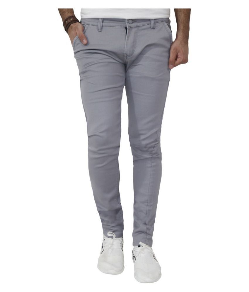     			Urban Legends Grey Regular Fit Jeans