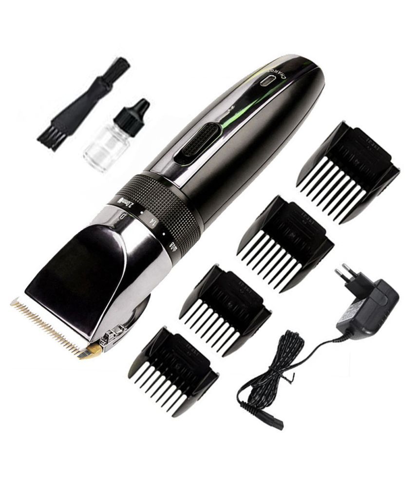     			Adjustable Rechargeable Hair Trimmer Clipper - Black Multi Casual Combo