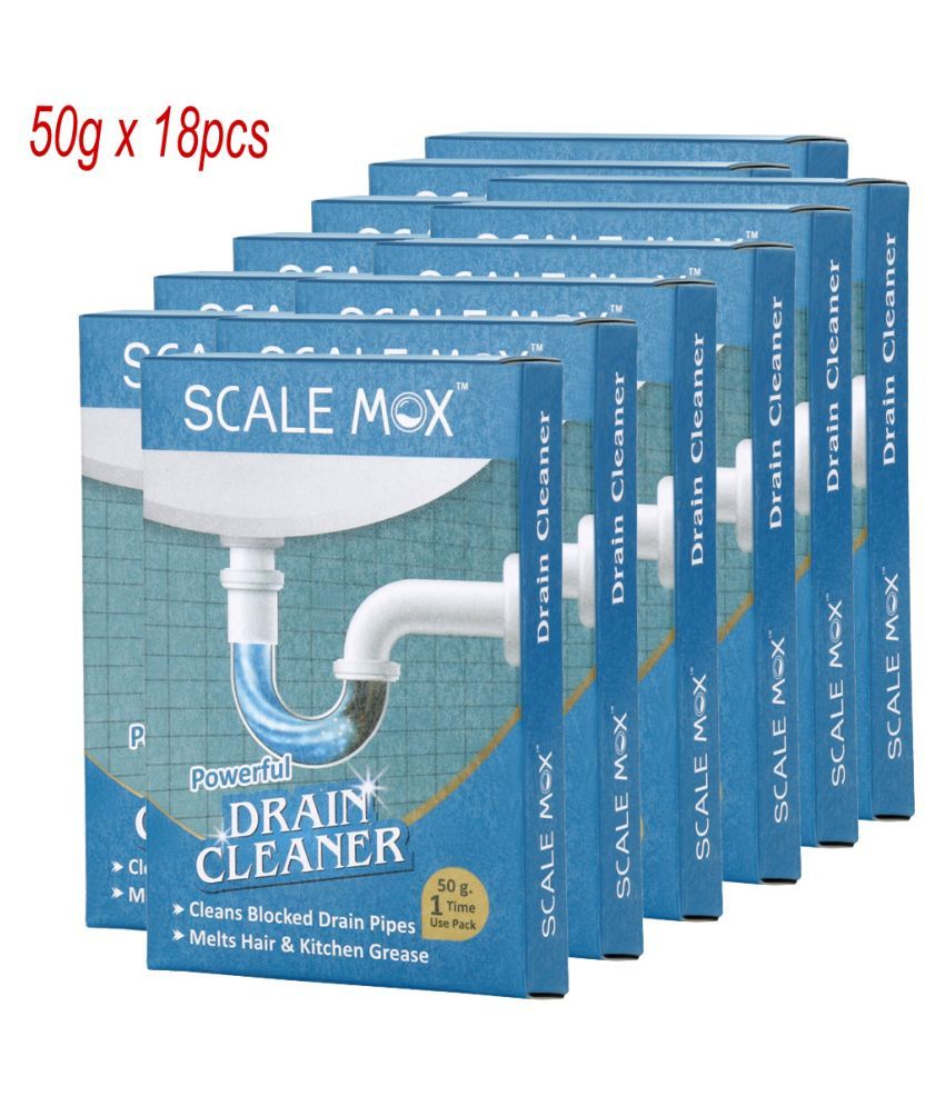 Scalemox Powerful Drain Cleaner Powder Pack of 18 50 Buy Scalemox