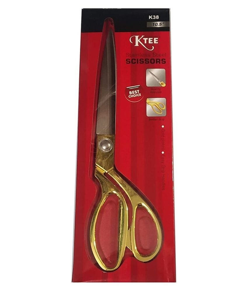     			Beautiful Golden Handle Scissors 10.5"for Cutting Clothes and Fabrics