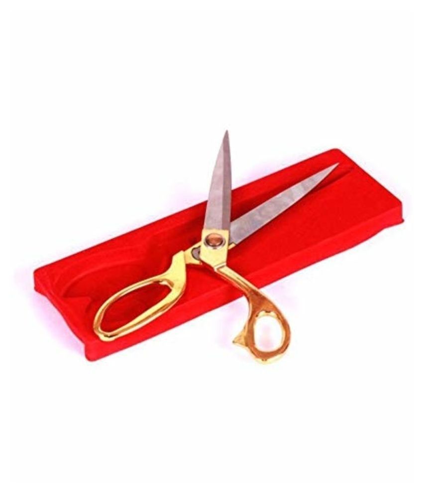     			Professional Golden Steel Tailoring Scissors For Cutting Heavy Clothes Fabrics 9.5"