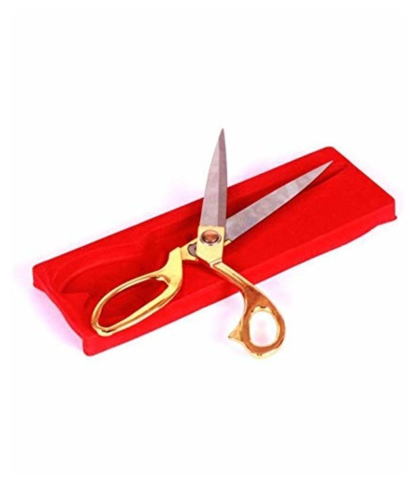     			Professional Golden Steel Tailoring Scissors For Cutting Heavy Clothes Fabrics 8.5"