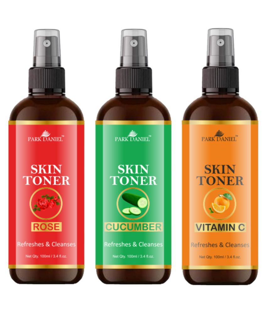     			Park Daniel   Rose,Cucumber & Vitamin C Skin Toner-  For Men & Women Astringent 300 mL Pack of 3