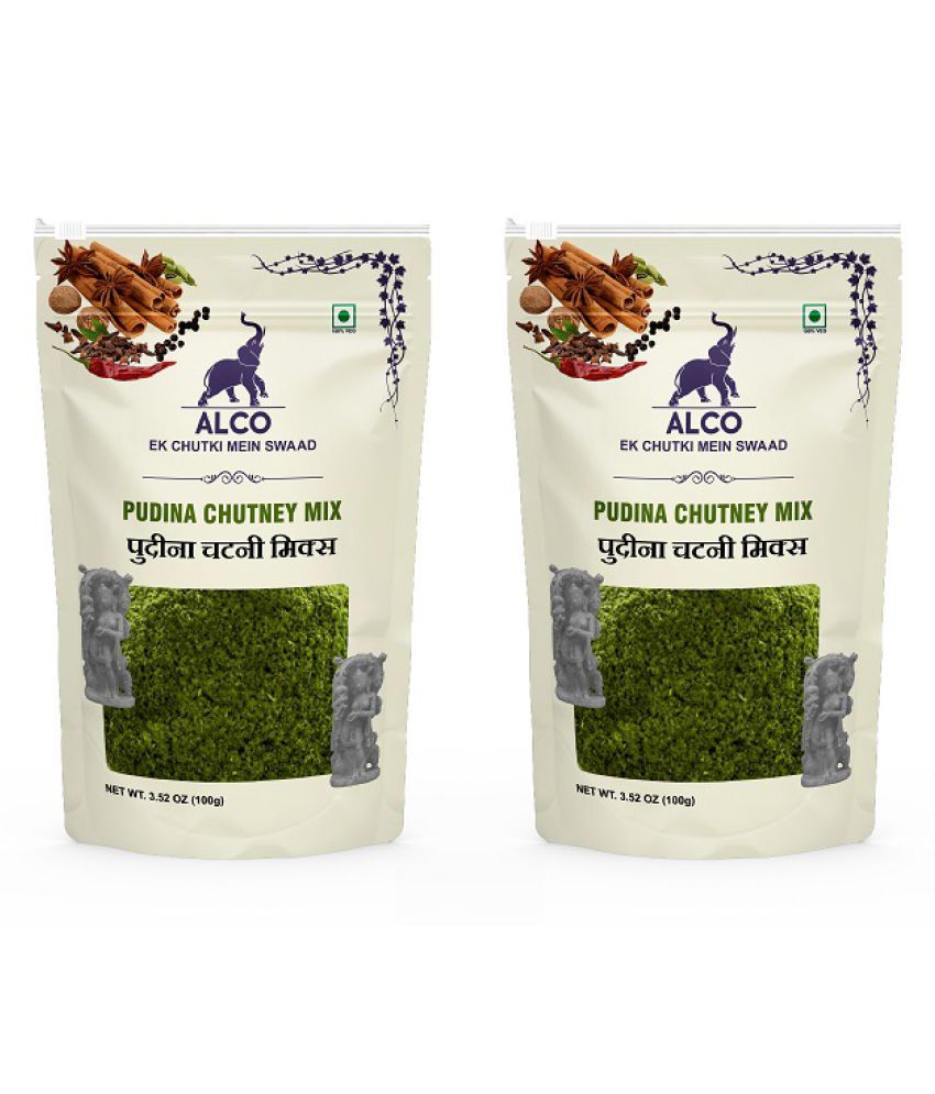     			Alco Spices - 100 gm Pudina Powder (Pack of 2)