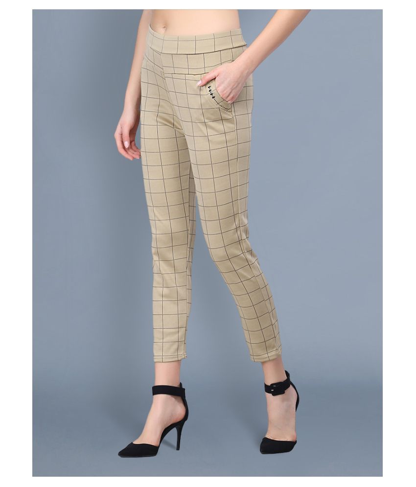 Buy BuyNewTrend Lycra Casual Pants Pack Of 2 Online at Best Prices in