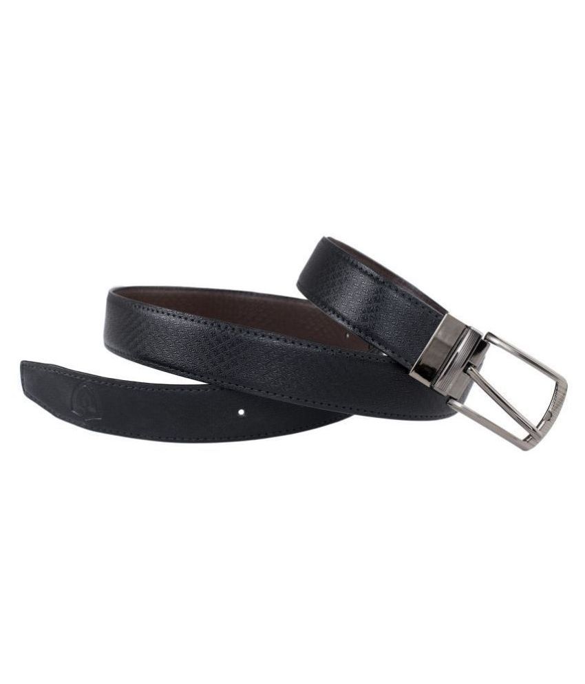     			Keviv - Black Leather Men's Casual Belt ( Pack of 1 )