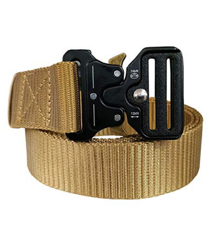     			Livisorb - Gold Fabric Men's Casual Belt ( Pack of 1 )