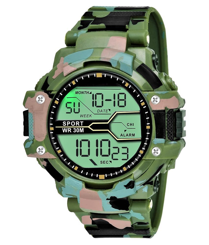Redux - Green Resin Digital Men's Watch