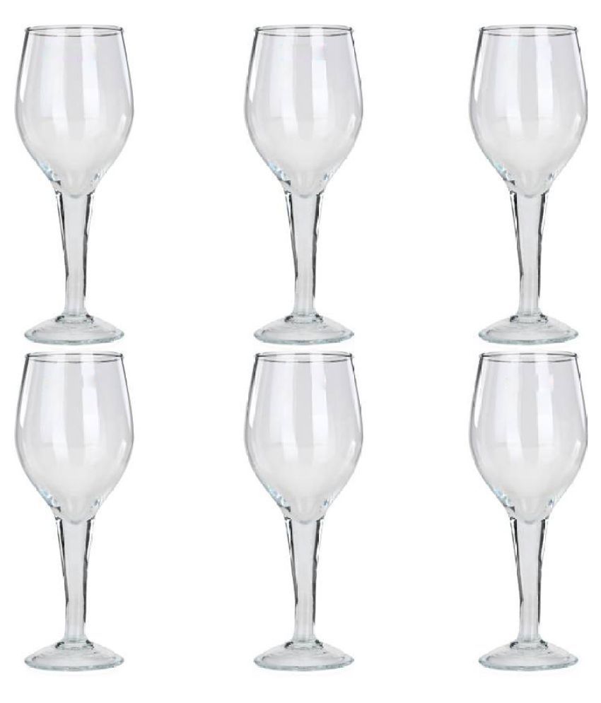     			Afast Glass Wine Glasses, Clear, Pack Of 6, 200 ml