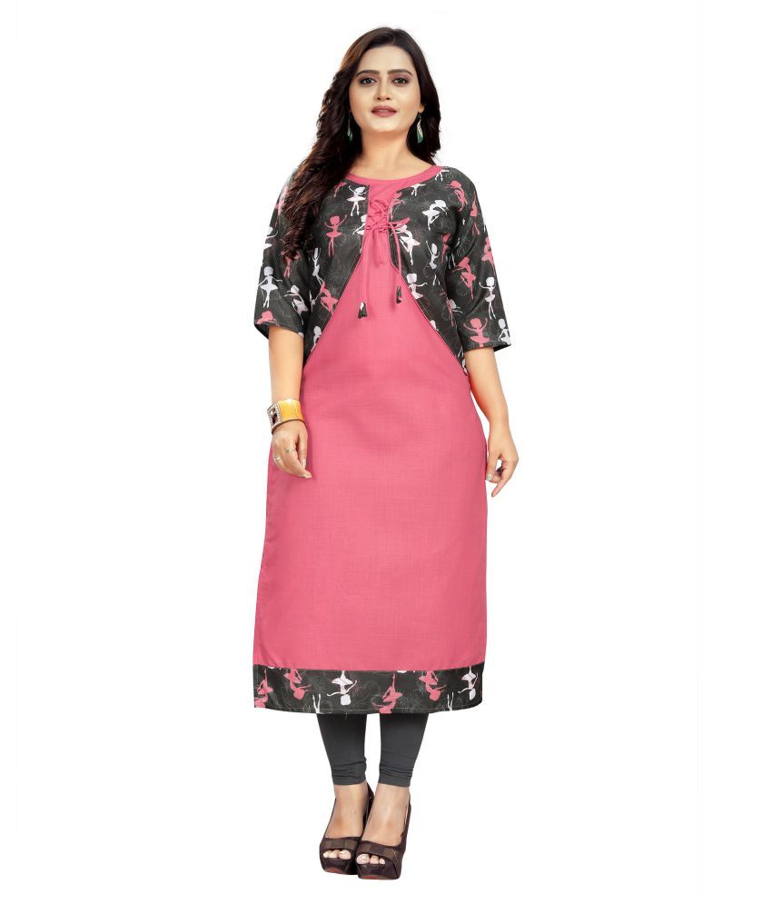 plain kurtis with jackets