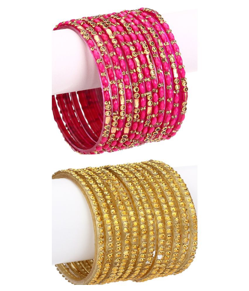 fancy glass bangles online shopping