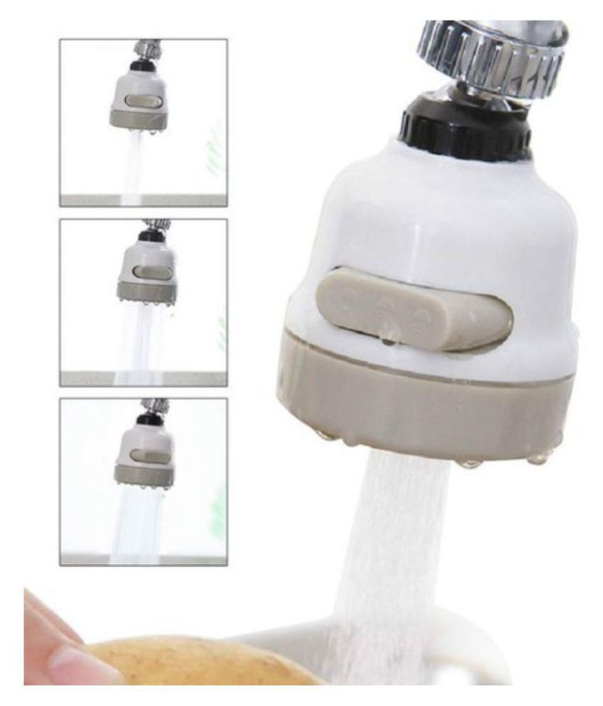     			Gatih 360 Degree Rotating Water-Saving Sprinkler, Faucet Aerator, 3-Gear Adjustable Head Nozzle Splash-Proof Filter Extender Sprayer for Kitchen, Bathroom